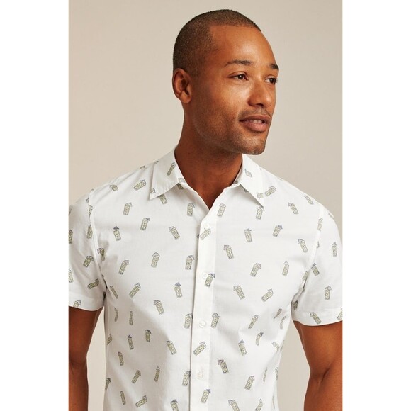 Bonobos Riviera Short Sleeve Men's Shirt Printed Standard Fit Long XL NEW 283327 - Picture 3 of 5